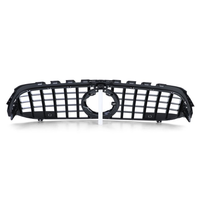 Grill Mercedes A klasse W177 / V177 GT-Look Glans Zwart chroom Camera