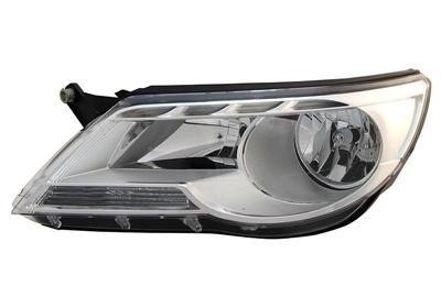 koplamp, H1+H7, elektr verstelb, links VW Tiguan, 2007-2011