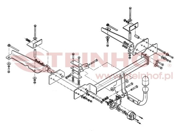 Trekhaak Honda Accord 4D 2003-06/2008