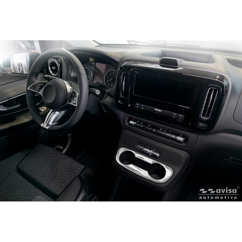 Avisa RVS bekerhouder afdekking  Mercedes Vito Tourer W447 Facelift 2024- - Zilver