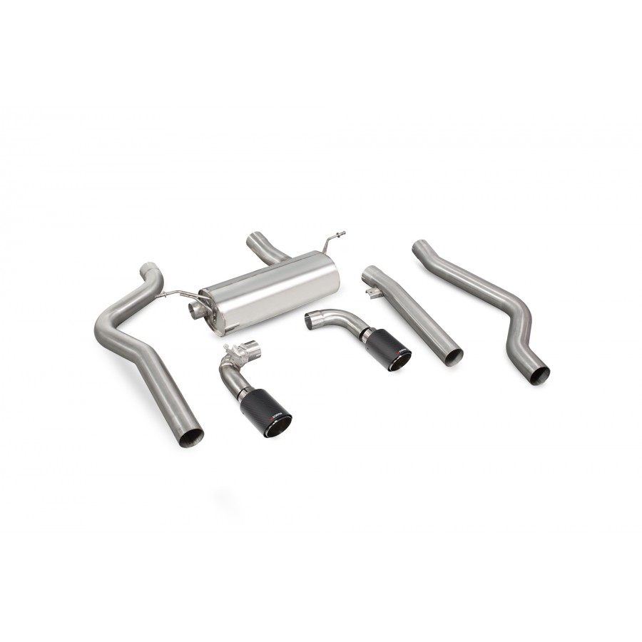 BMW 2 Series F22/23 M240i Non-GPF Model Non-res cat-back system with electronic valves Scorpion