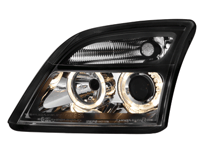 Headlights Opel Vectra C/Signum Angel Eyes Black