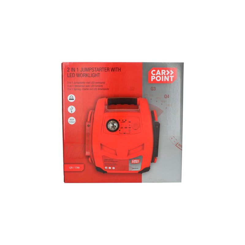 Carpoint Jumpstarter 12V/17AH 2in1 LED