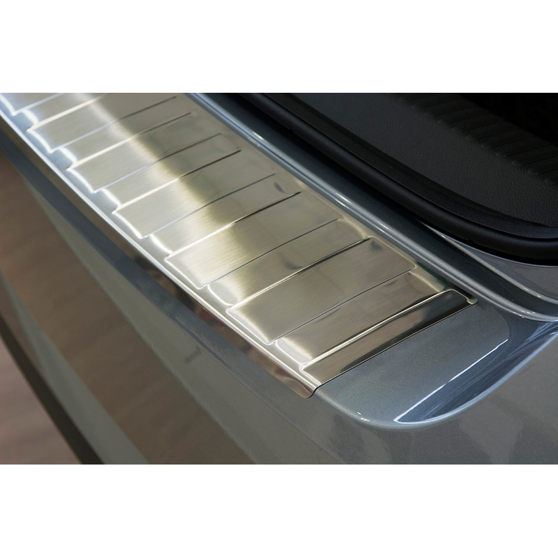 Stainless Steel Rear bumper protector  Skoda Superb Liftback 2015-2019 & 2019- 'Ribs'