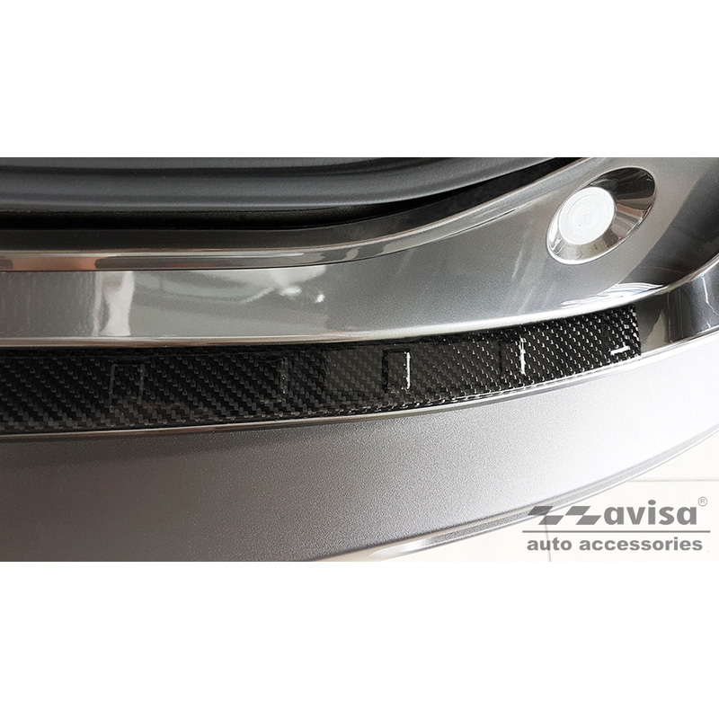 Echt 3D Carbon Achterbumperprotector  Mazda CX-30 2019- 'Ribs'