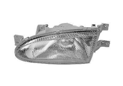 koplamp, H4, links,-01/1997 Hyundai Accent/Excel, 4/5 drs, 1995-