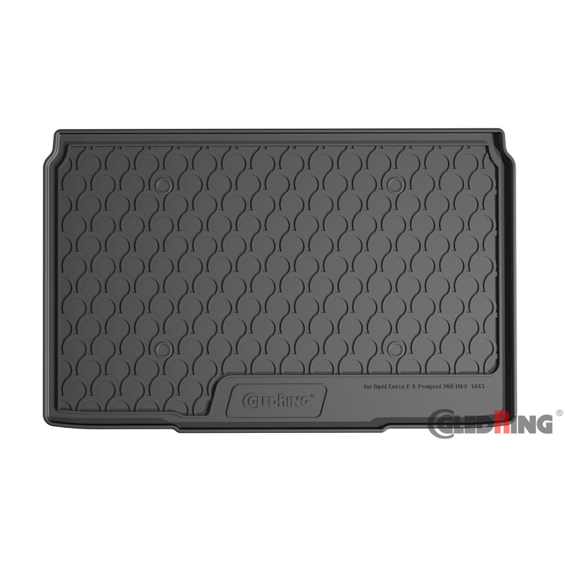Rubbasol (Rubber) Trunk mat  Opel Corsa F 2019- & Peugeot 208 II 2019- (excl. Electric)