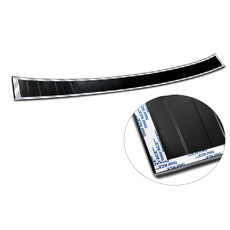 Zwart RVS Achterbumperprotector  Mercedes Citan (W420) Box/Tourer 2021- 'Ribs'