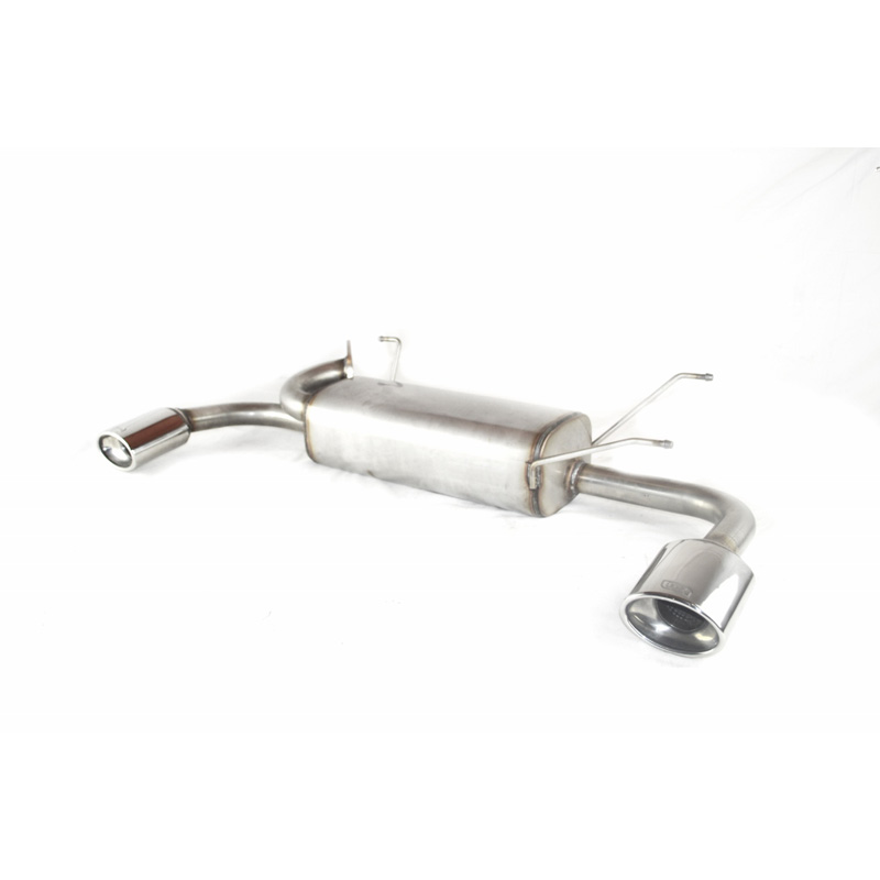 Double stainless steel sport exhaust  Mazda MX5 NB 1.6i 81kW/1.8i 103kW 1998-2005 120x80mm