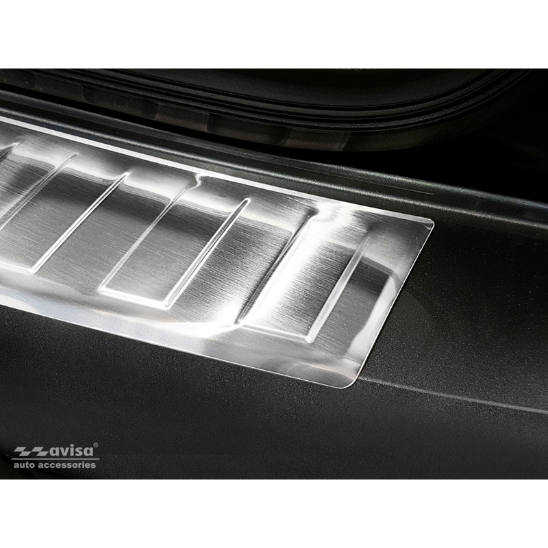 Stainless Steel Rear Bumper Protector  Volkswagen Caddy 2004-2015 & 2015-2020 'Ribs'
