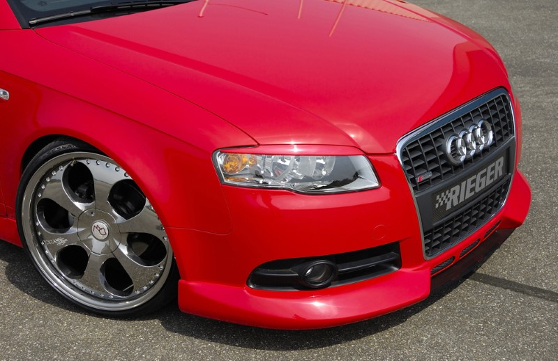 Voorspoiler met 3 extra air-intakes Audi A4 8E B7 11.04 Rieger