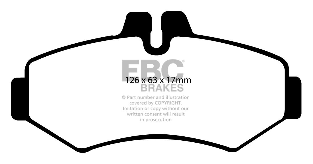 EBC Brakes MERCEDES BEDRIJFSWAGEN Sprinter 412D 2.9 TD 95-2000 R