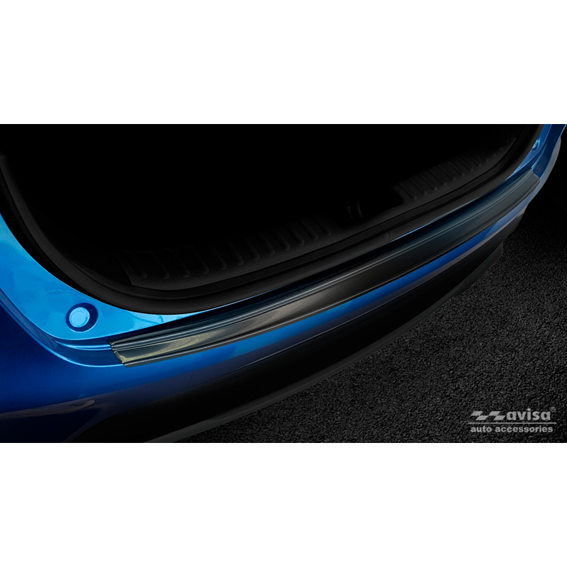 Black Stainless Steel Rear bumper protector  Kia XCeed 2019-