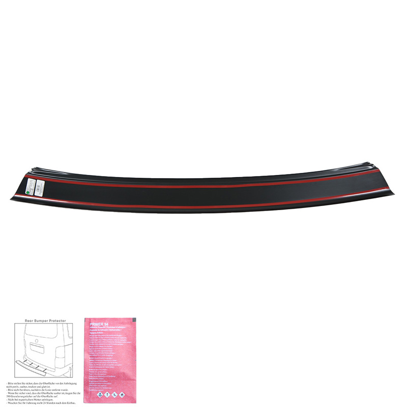 Achterbumper beschermlijst  Volkswagen Transporter T5.1 2010-2015 - Matzwart