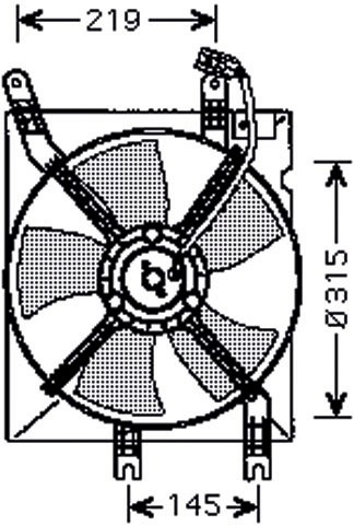VENTILATOR Chevrolet Lacetti/NUBIRA 03-06 1.4I/1.6I-16V +/-AC