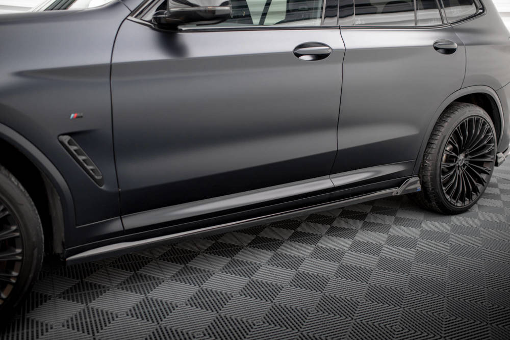 Zijskirts BMW X3 G01 M Pakket FL Maxton Glans Zwart