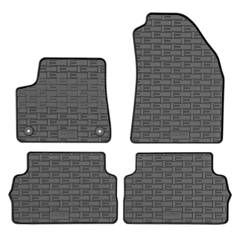 Rubber car mats set  Citroën e-C3 IV 2024- (4-pieces + fixing system)