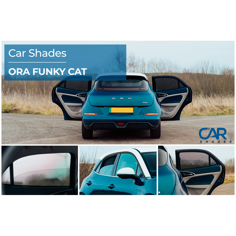 Set Car Shades (rear side doors)  Ora Funky Cat (ES11) 2022- (2-pieces)