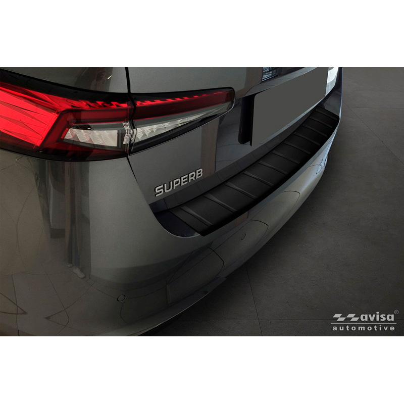 Avisa RVS Achterbumperprotector  Skoda Superb IV Liftback 2024- - Matzwart
