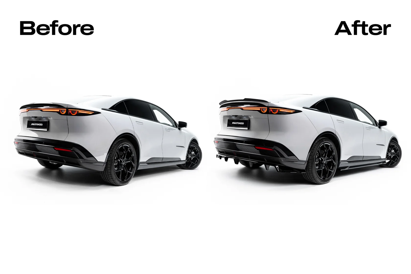 Zijskirts passend voor Mazda 6e Mk1 Glans Zwart – Maxton Design