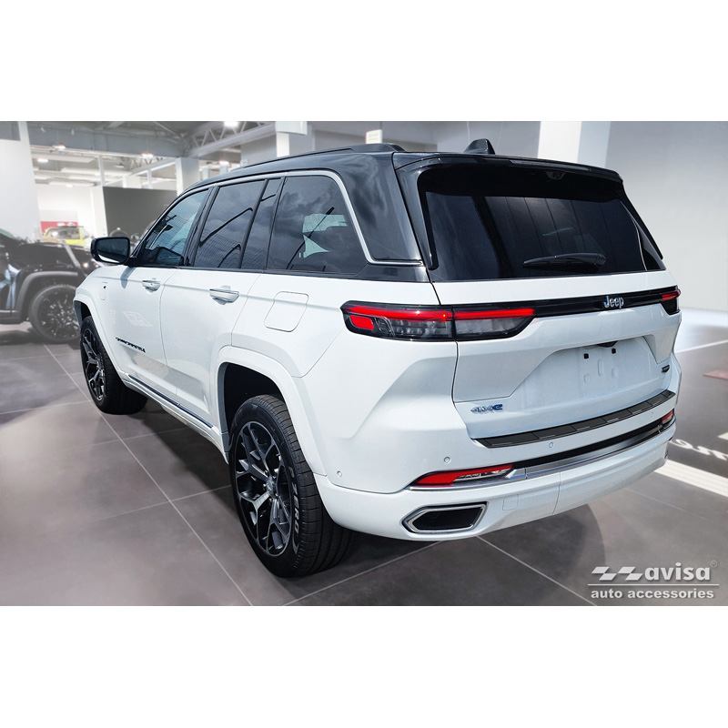 Zwart RVS Achterbumperprotector  Jeep Grand Cherokee V (WL) 2022- 'Ribs'