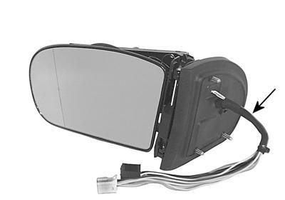 spiegel, elektr verstelb, verwarmd, elektr inklapbaar, 9 pins, l