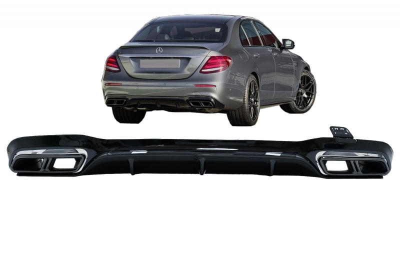Diffusor Mercedes E-Class W213 AMG Line (2016-..) E63s Design Black Edition