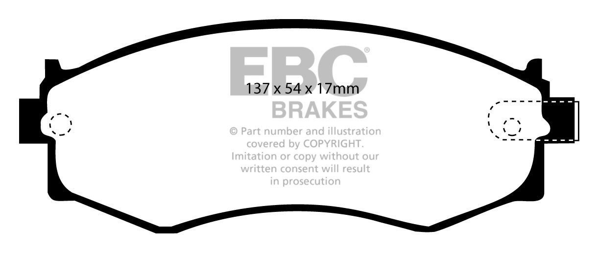 EBC Brakes NISSAN 200SX 1.8 Turbo (S13) 88-91 Remblokken voorzij