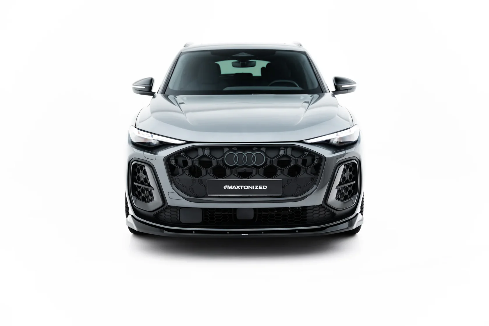 Voorspoiler Audi SQ5 / Q5 S-Line Sportback / SUV Mk3 Maxton Glans Zwart