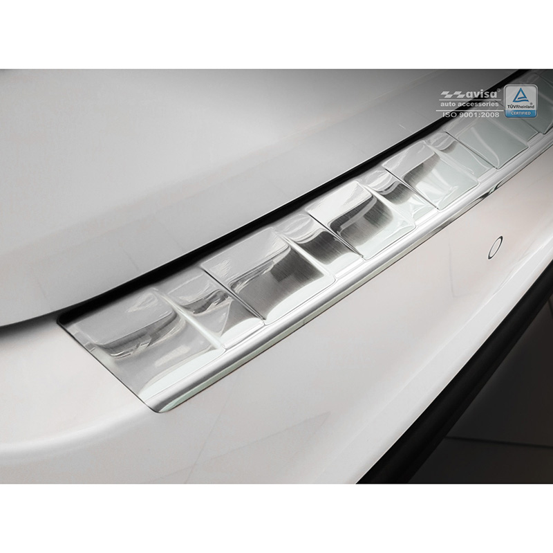 Stainless Steel Rear Bumper protector  Kia Sorento III Facelift 2017-2020 'Ribs'