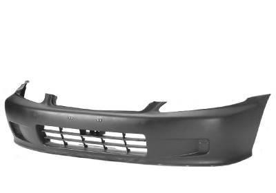 voorbumper, in primer, 01/1999-Honda Civic, 1995-2001, 3 drs Hat