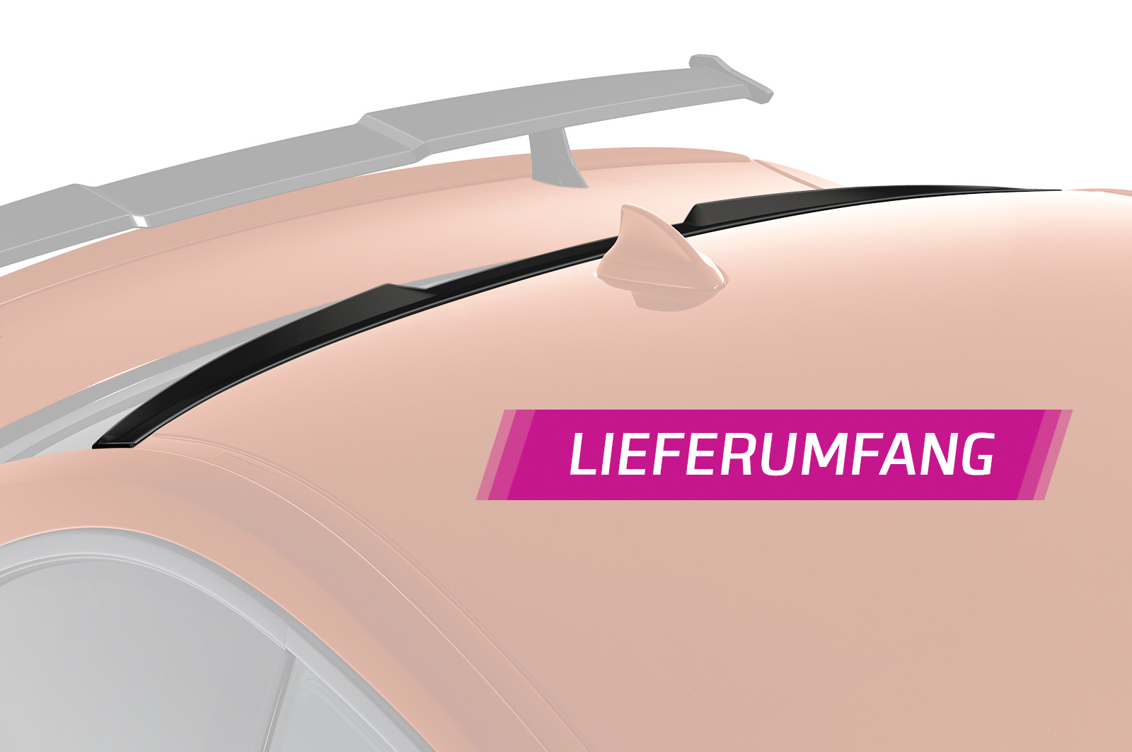 Spoiler BMW 2er (F22) Coupe CSR Glans Zwart