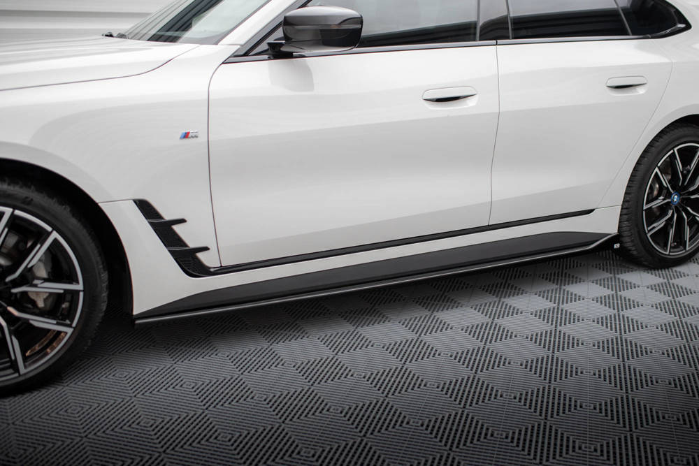 Zijskirts V.1 BMW i4 G26 M Pakket Maxton Glans Zwart