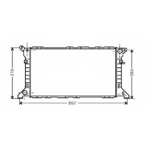 Radiator FORD TRANSIT 94-99 700x360x42 2.0I +AC