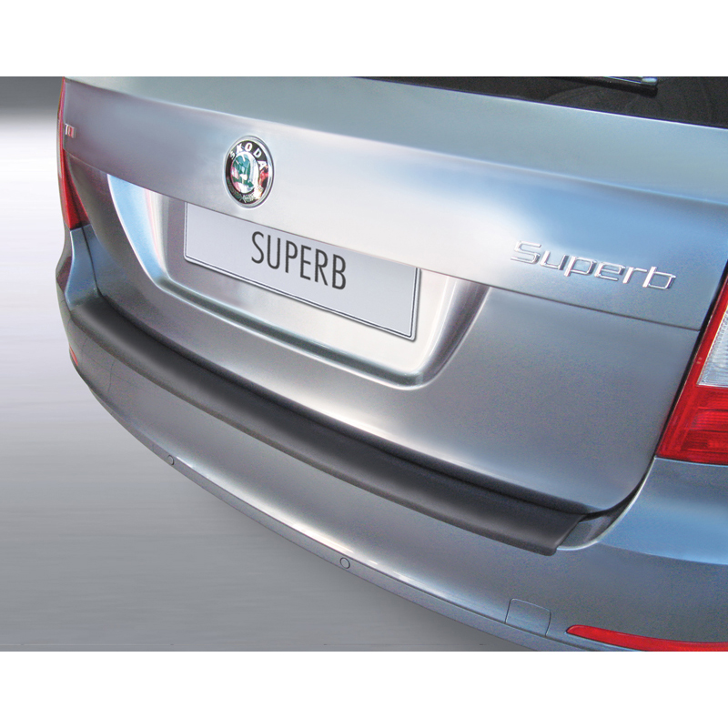 ABS Achterbumper beschermlijst  Skoda Superb Combi 2009-2012 Zwart