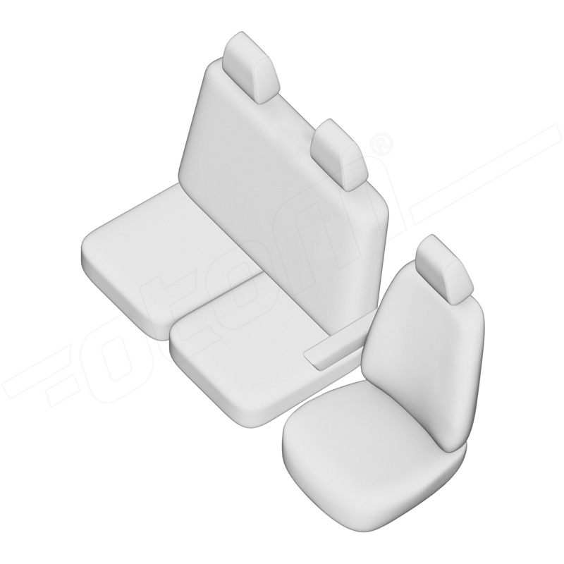 otoM Original Design Textile seat covers 2+1  Volkswagen Transporter T7 2024- (armrest on driver's seat)
