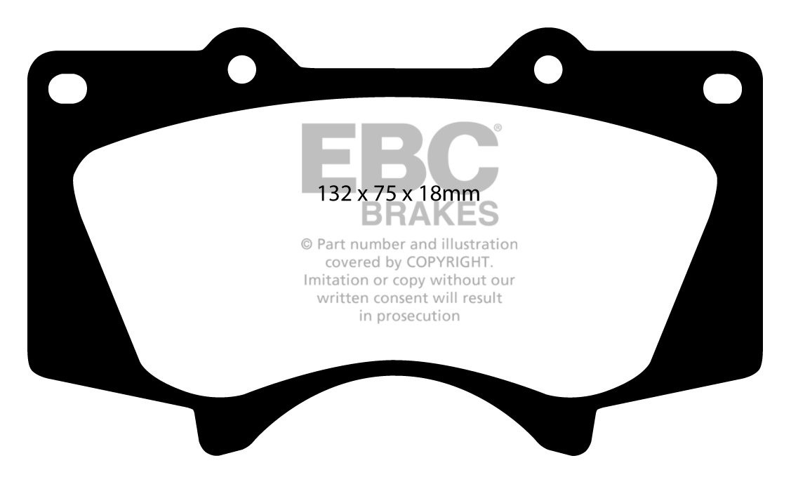 EBC Brakes TOYOTA Landcruiser 3.0 TD (KDJ150) 2009-.. Remblokken