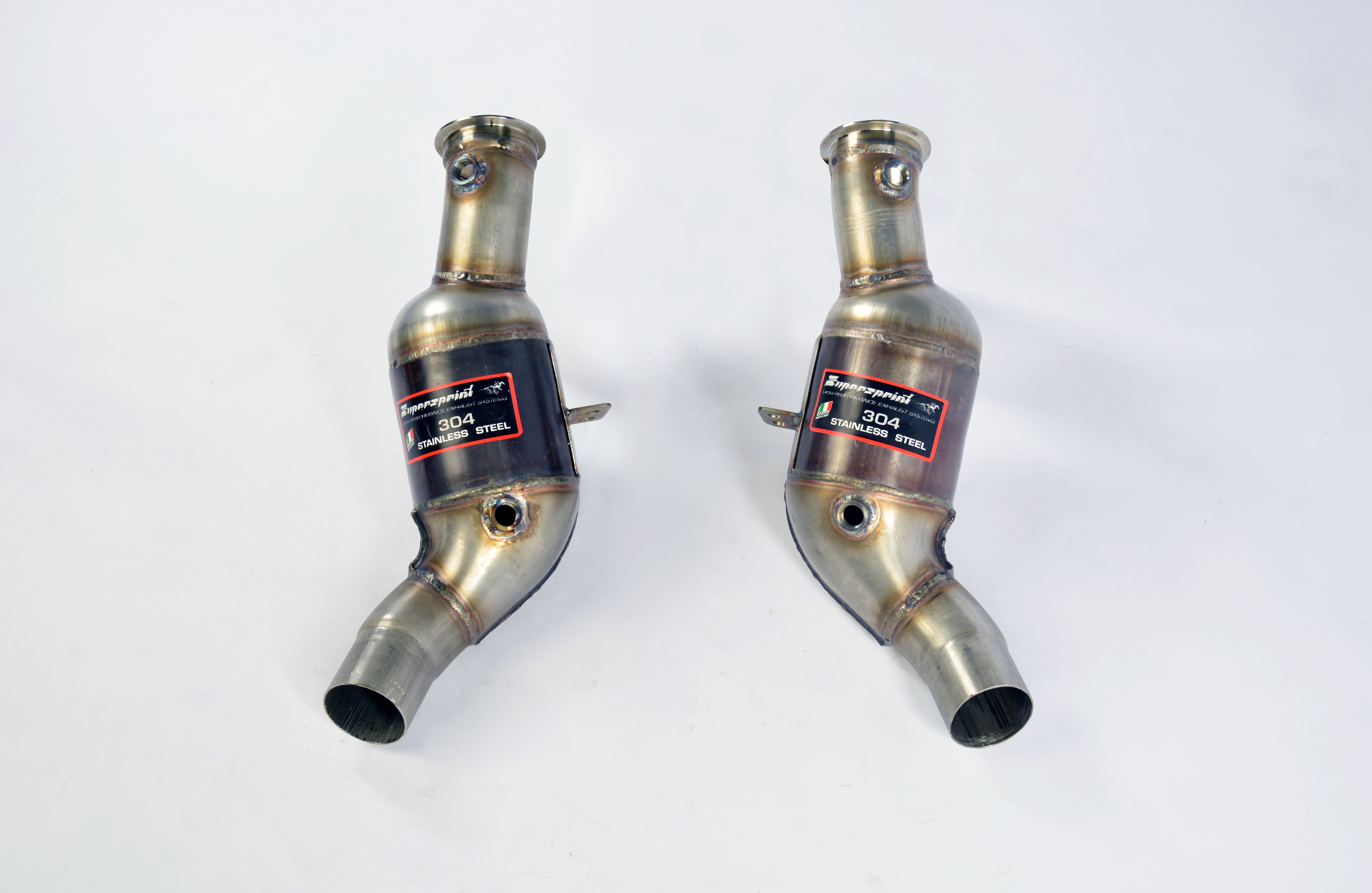 ALFA ROMEO GIULIA QUADRIFOGLIO 2.9i V6 Bi-Turbo (510 Hp) 2016 (with valve) Downpipe right + Metallic