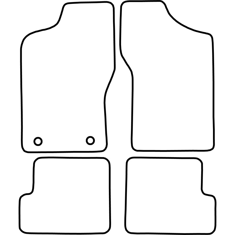 Automatten  Fiat Cinquecento 1992-1998