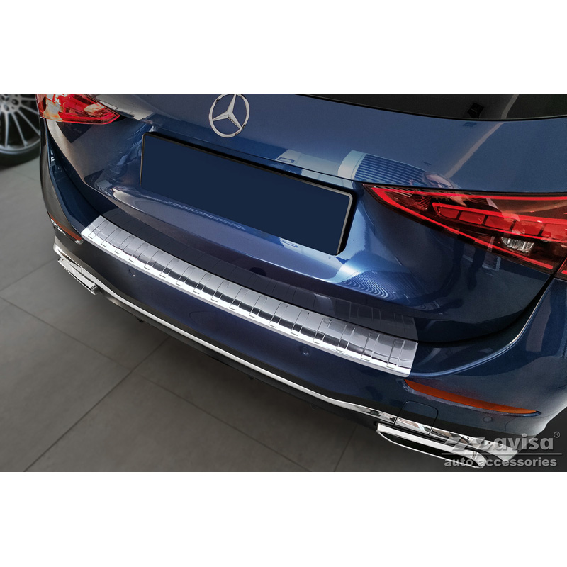 Stainless Steel Rear bumper protector  Mercedes C-Class AMG Estate (S206) 2021- 'Ribs'