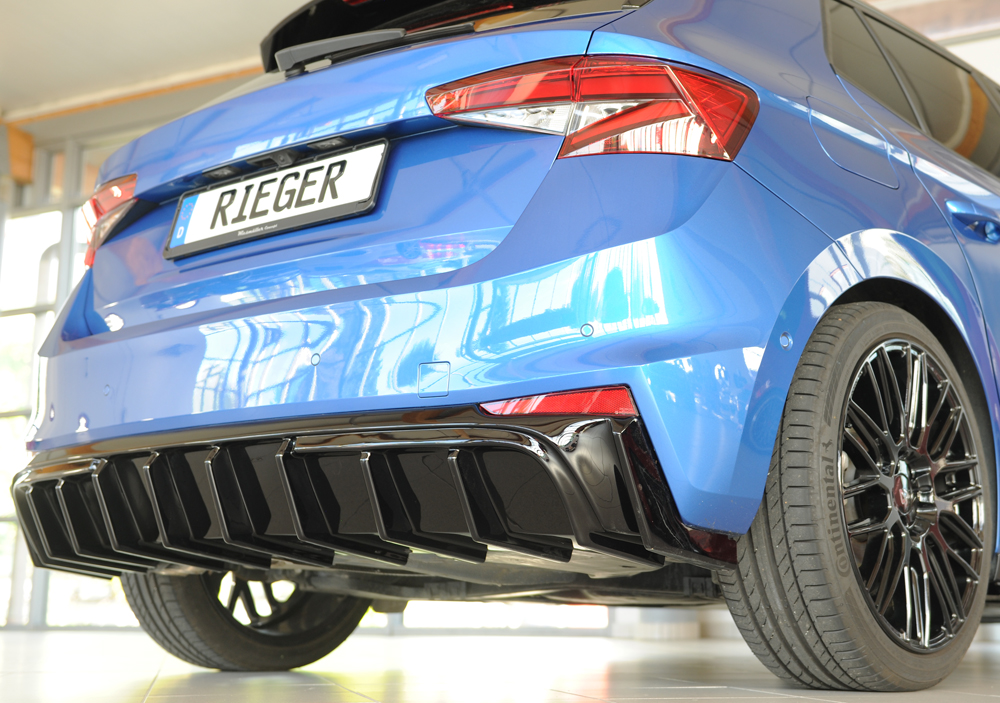 Achterdiffuser Škoda Fabia (PJ) Monte Carlo – 06/2021 – Glans Zwart