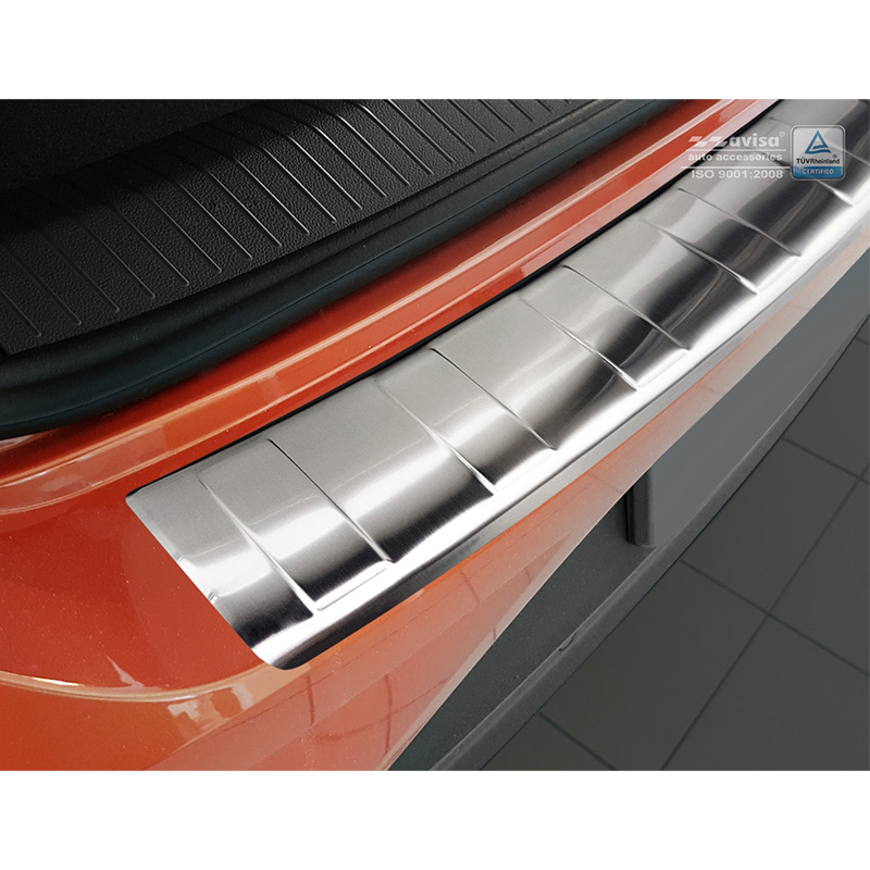 RVS Achterbumperprotector  Volkswagen T-Roc 2017-2022 & Facelift 2022- incl. Cabrio - 'Ribs'