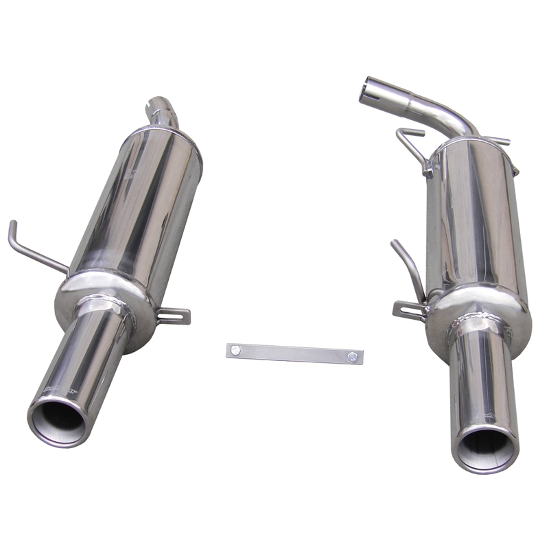 100% Inox Sport Exhaust 'Central'  Renault Clio RS (Fase 3) 2004- 2x80mm