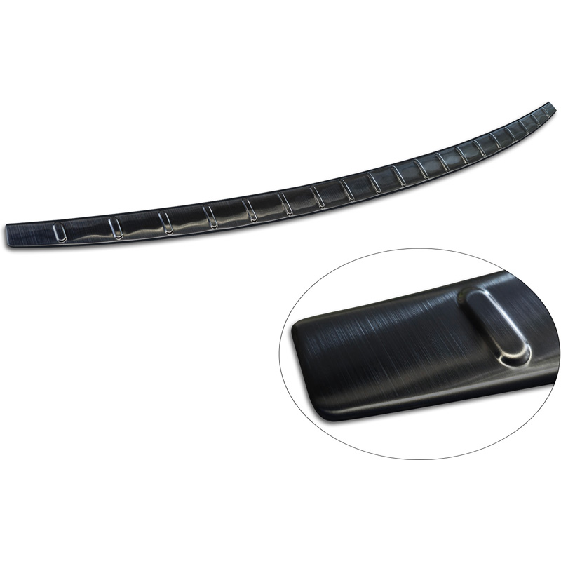 Avisa Black Stainless Steel Rear bumper protector  Audi Q5 (GUB) 2025- 'Ribs'