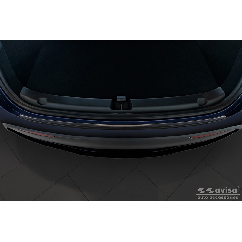 Zwart RVS Achterbumperprotector  Tesla Model Y 2020-