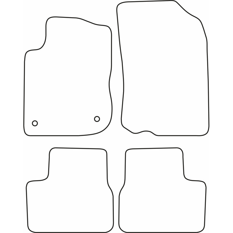 Automatten Velours  Peugeot 2008 2013-2019