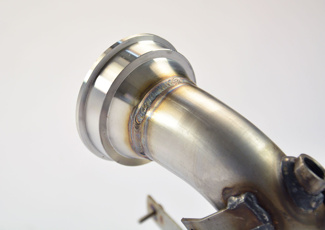 695 ABARTH 1.4T "Edizione Maserati" (180 Hp) (Ø65) 2012 Turbo downpipe kit + Metallic catalytic conv