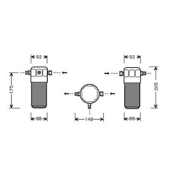 Droger AUDI 80+90, 91-92 ALLE BENZINMODELLE