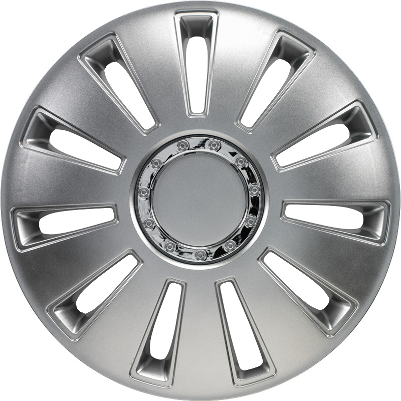 Set wheel covers Silverstone Pro 15-inch silver + chrome ring