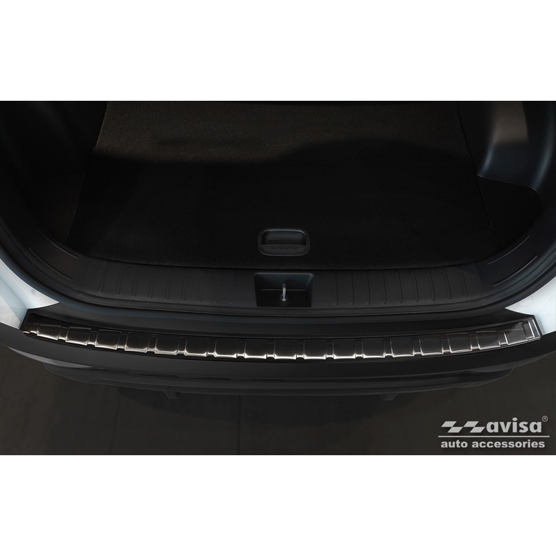 Zwart RVS Achterbumperprotector  Hyundai Tucson 2020-2024 & Facelift 2024- 'Ribs'